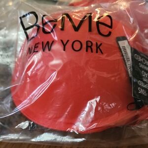 BeMe New York Basic Plunge Light Push Up Bra NWT Red